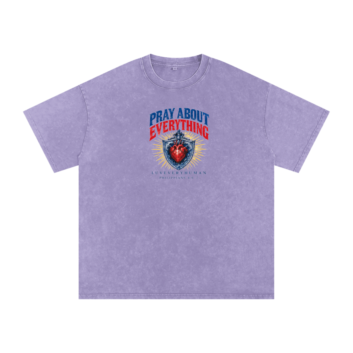 Pray About Everything Oversized Tee