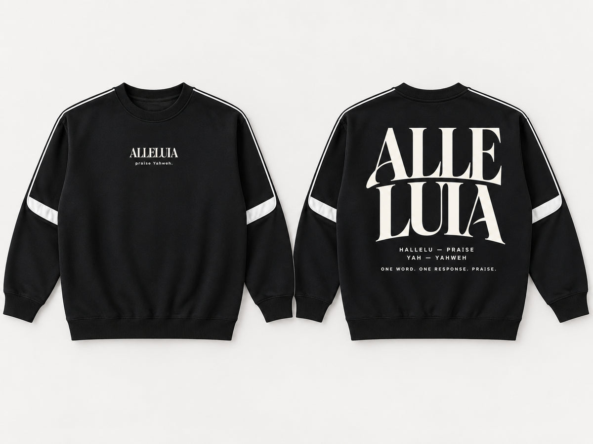ALLELUIA — Oversized Taped Crewneck