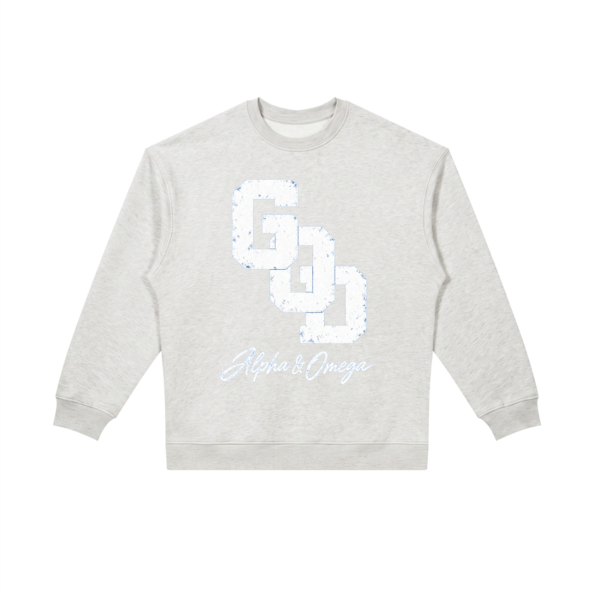 GOD | Alpha & Omega Oversized Crewneck Sweatshirt