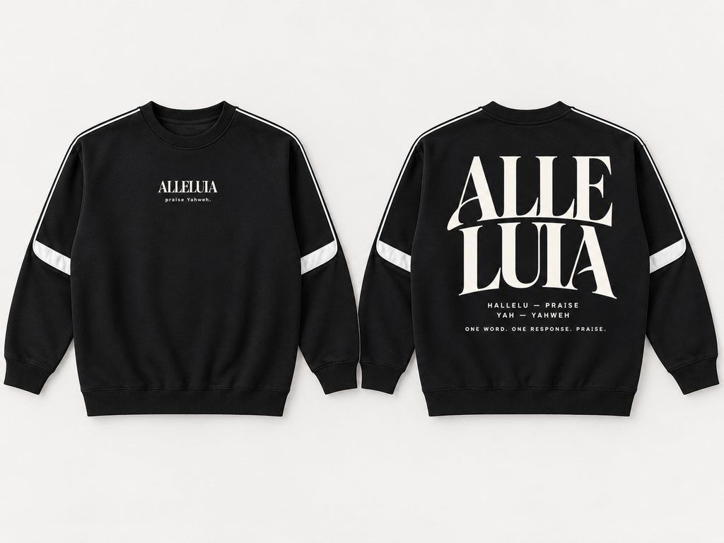 ALLELUIA — Oversized Taped Crewneck