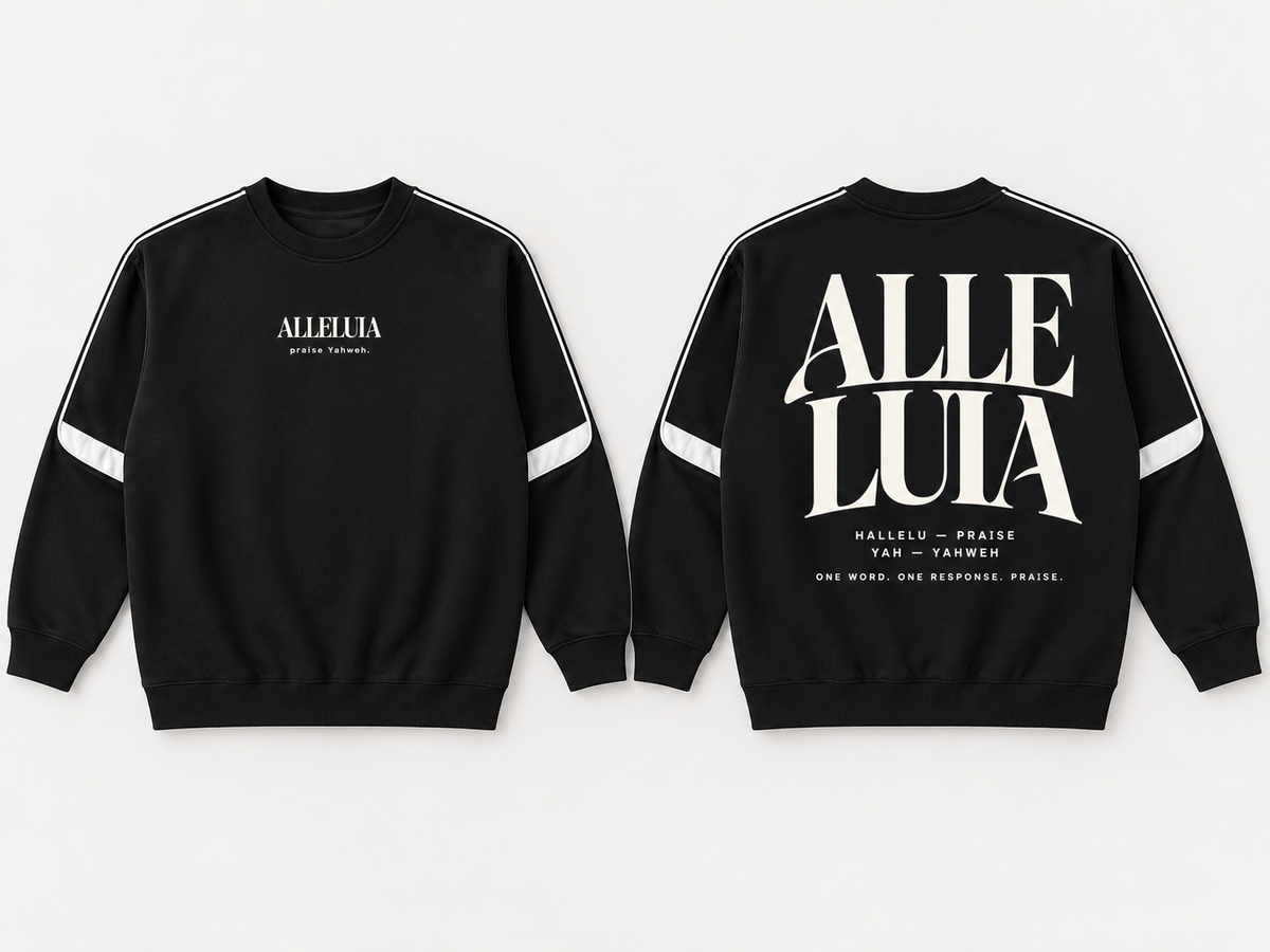 ALLELUIA — Oversized Taped Crewneck