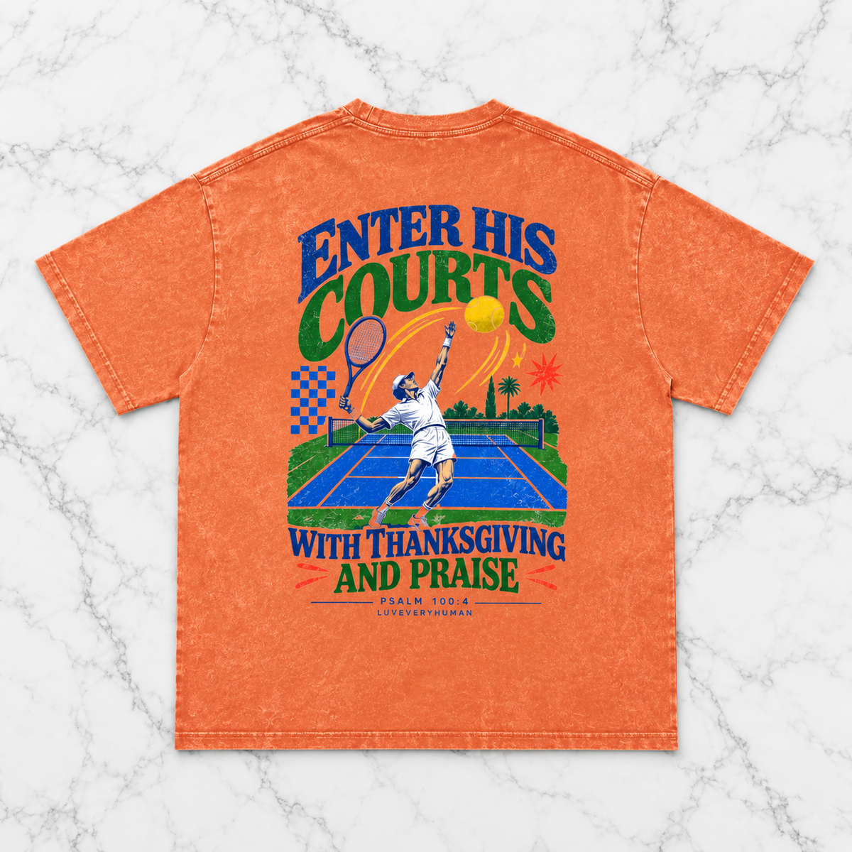 Enter His Courts Oversized Tee