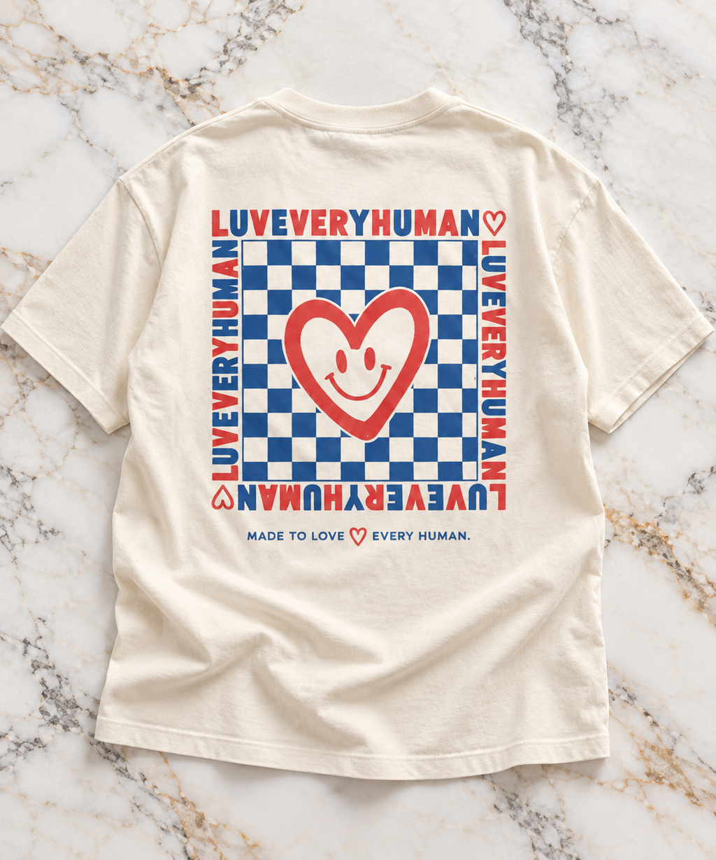 CHECKERED — Love Tee