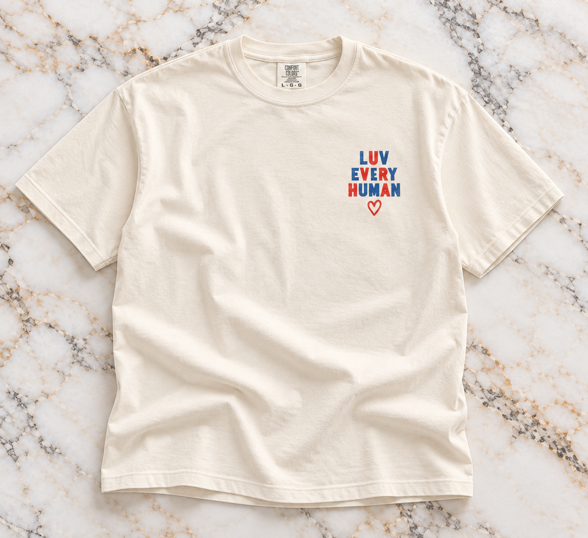 CHECKERED — Love Tee