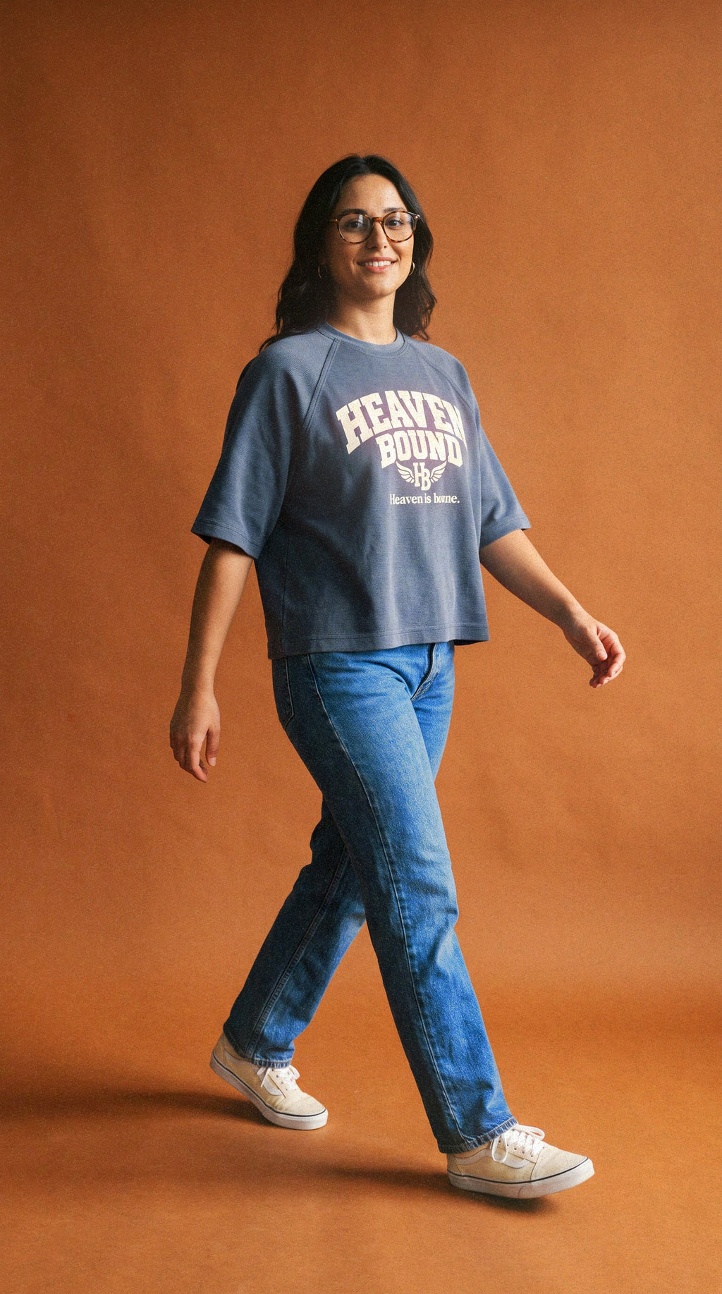 Heaven Bound Collegiate Waffle Tee