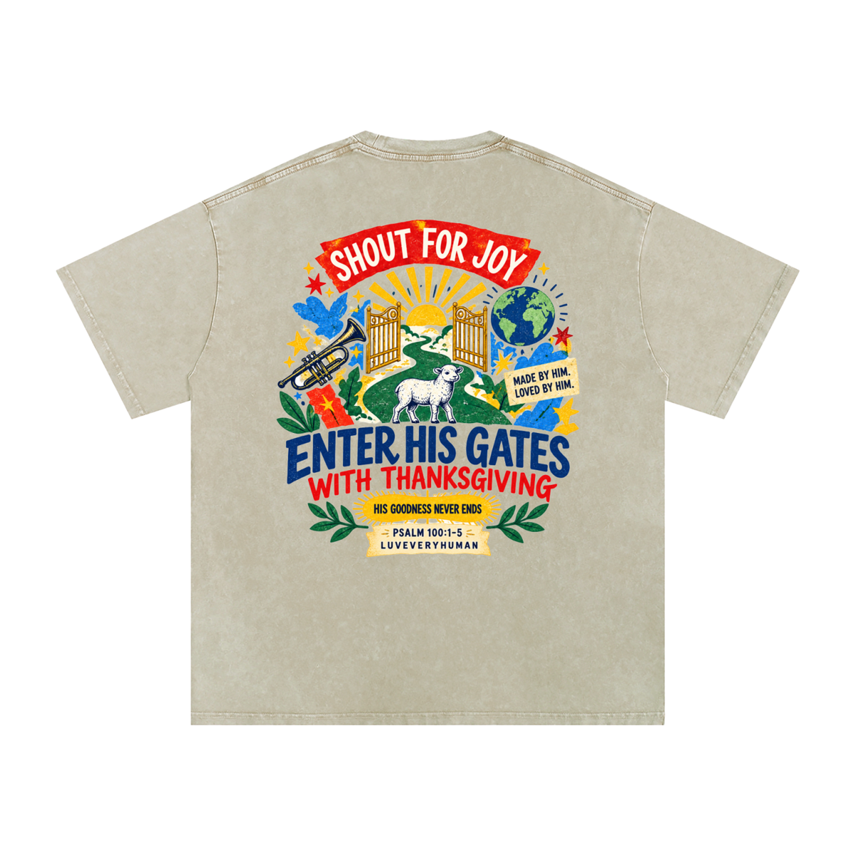 Joyful by Nature Oversized Tee