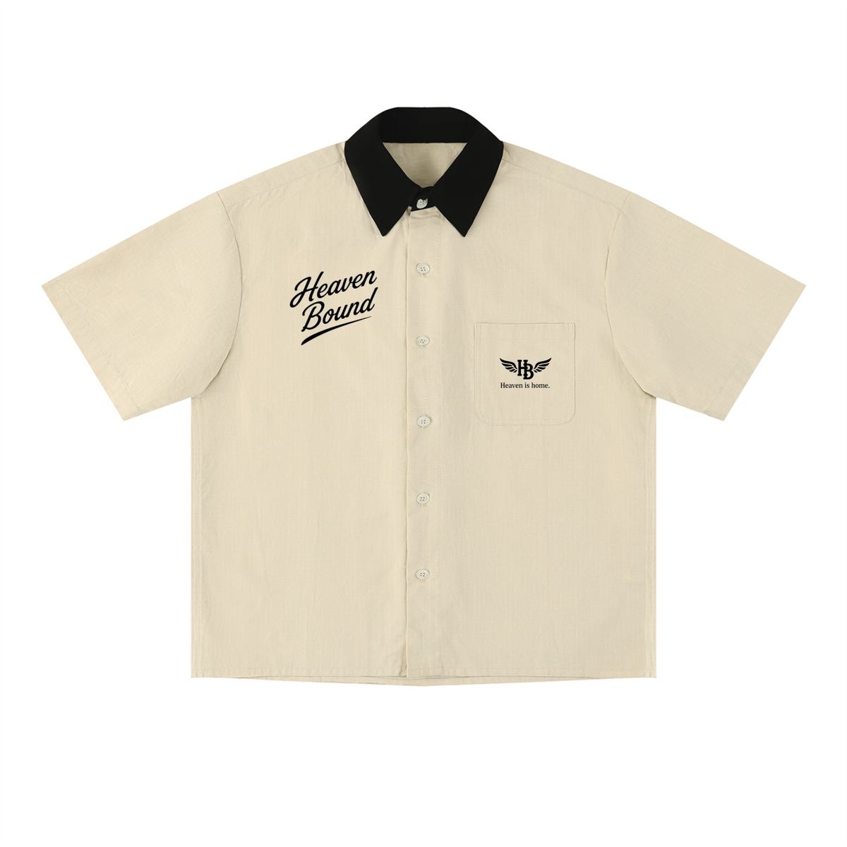 Heaven Bound Signature Contrast-Collar Shirt