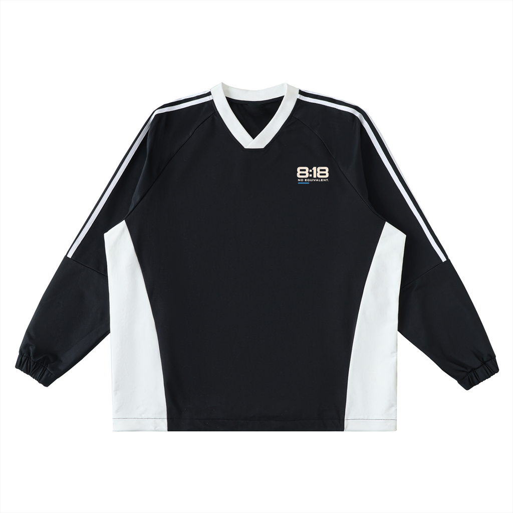 8:18 / NO EQUIVALENT | Contrast V-Neck Jersey