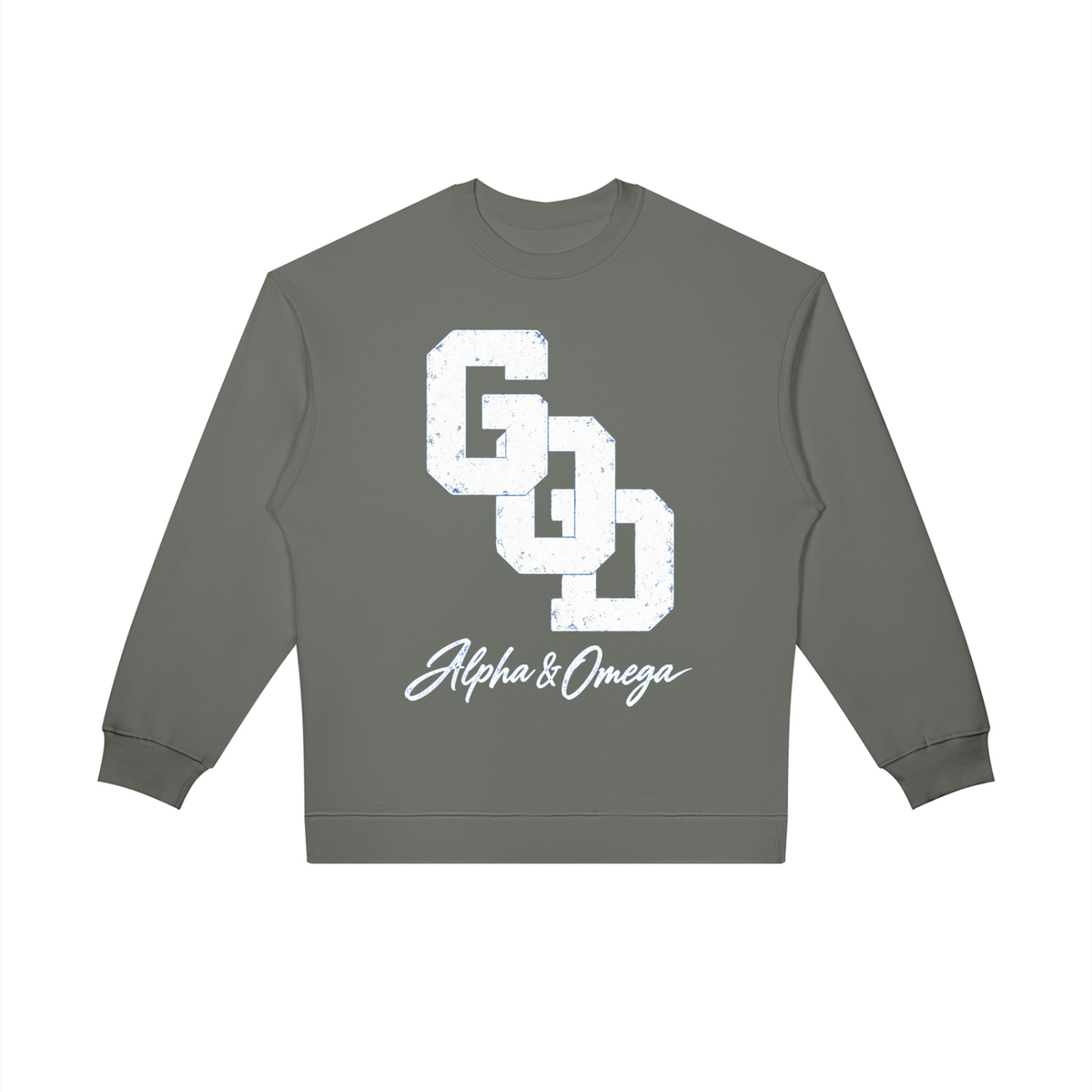 GOD | Alpha & Omega Oversized Crewneck Sweatshirt
