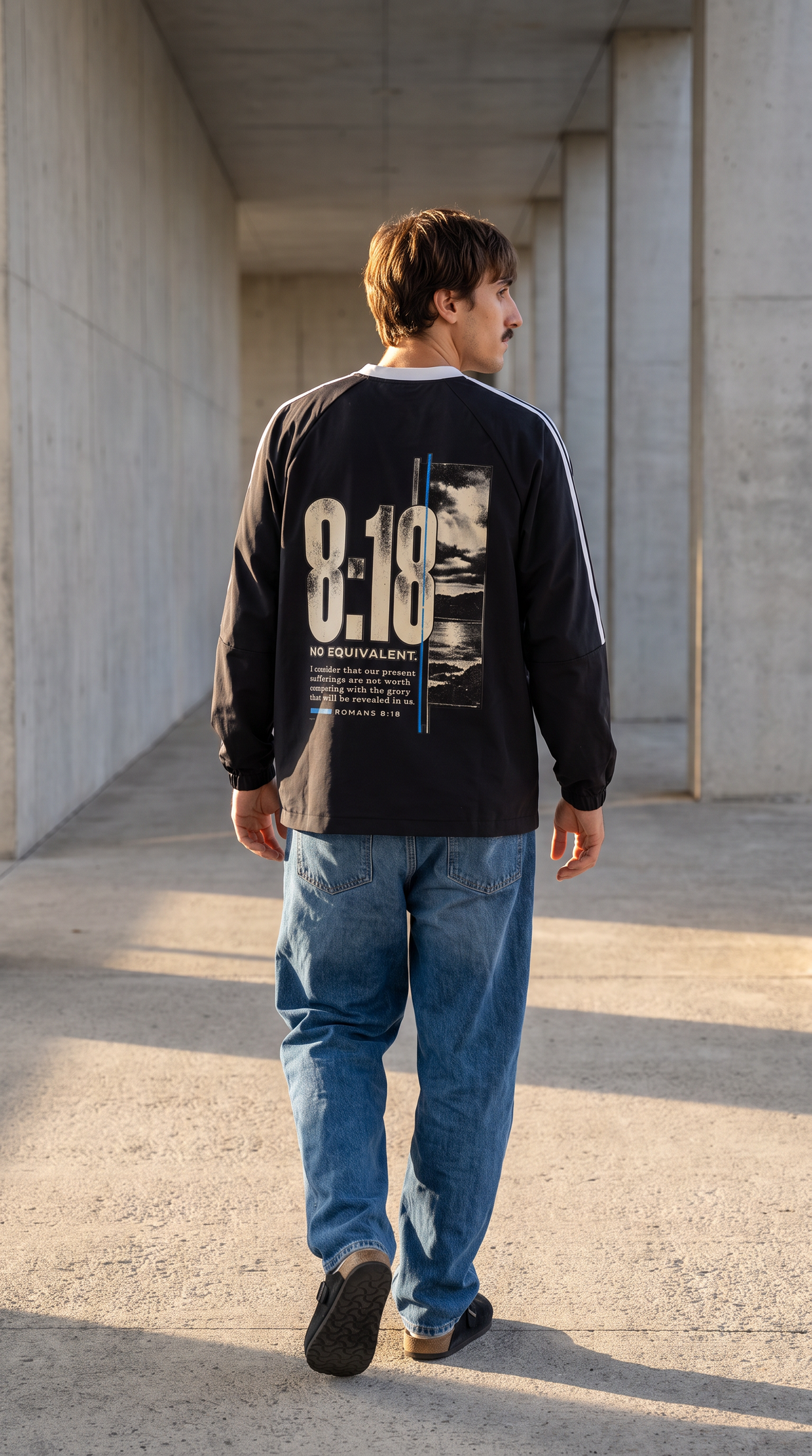 8:18 / NO EQUIVALENT | Contrast V-Neck Jersey