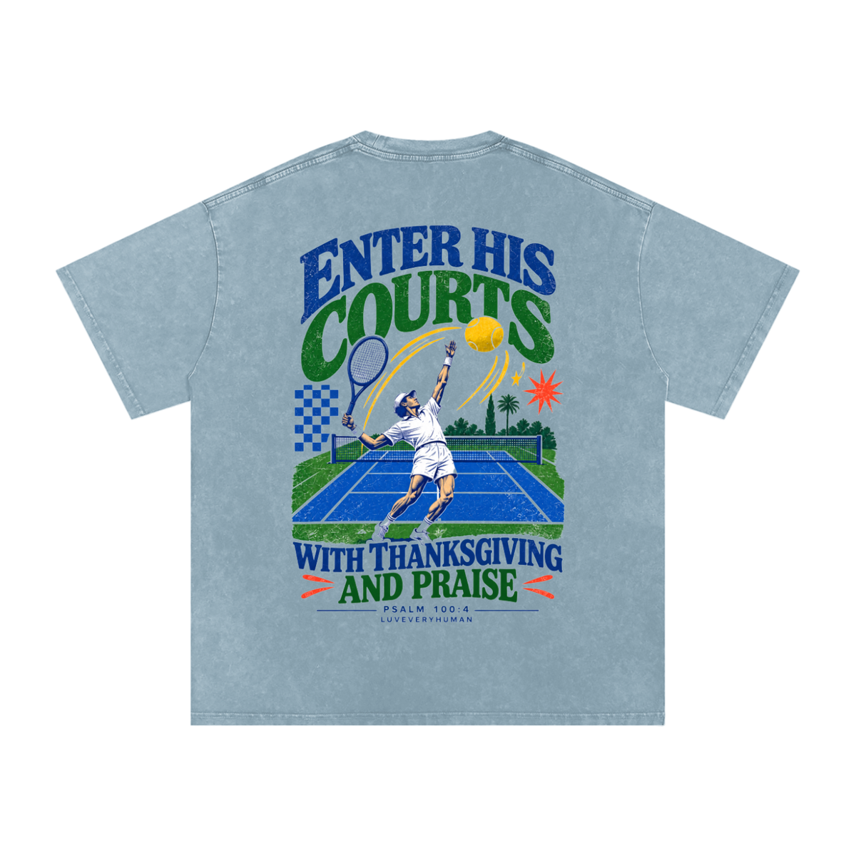 Enter His Courts Oversized Tee