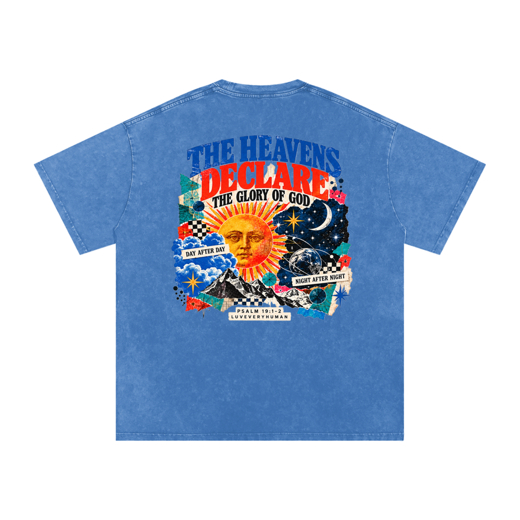 The Heavens Declare Oversized Tee