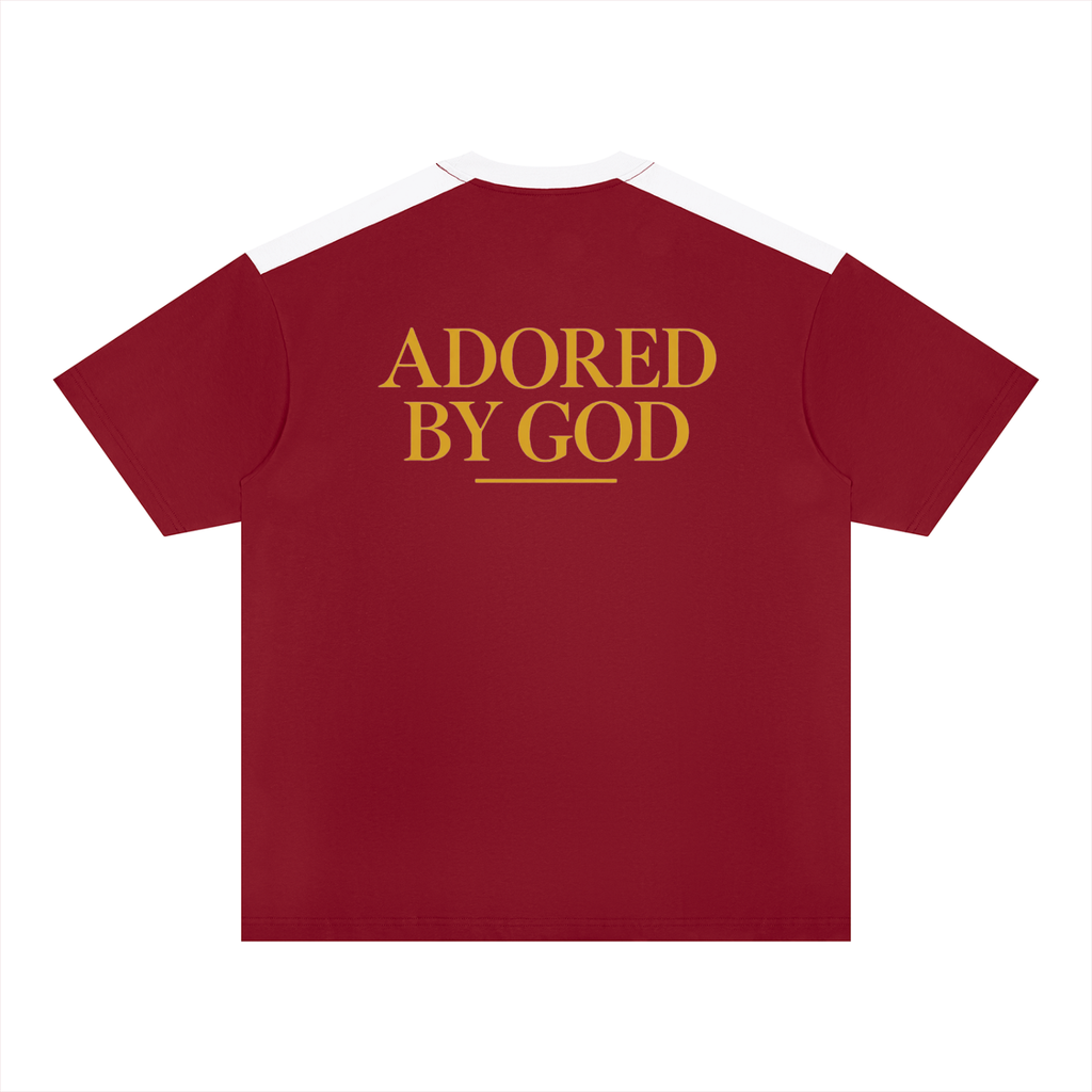 ADORED BY GOD — Color Block Tee
