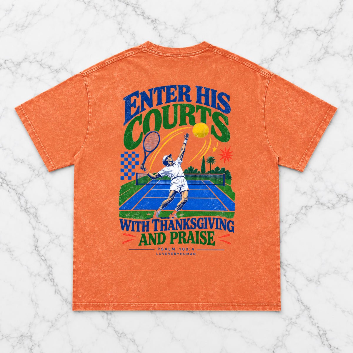 Enter His Courts Oversized Tee
