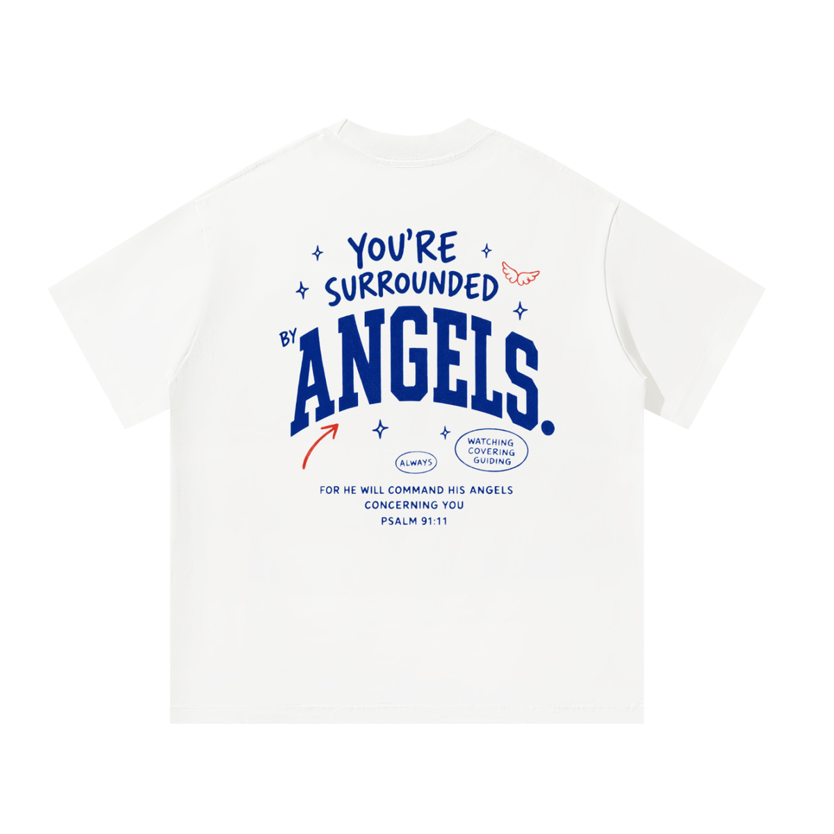 Surrounded by Angels | Unisex Oversized Tee