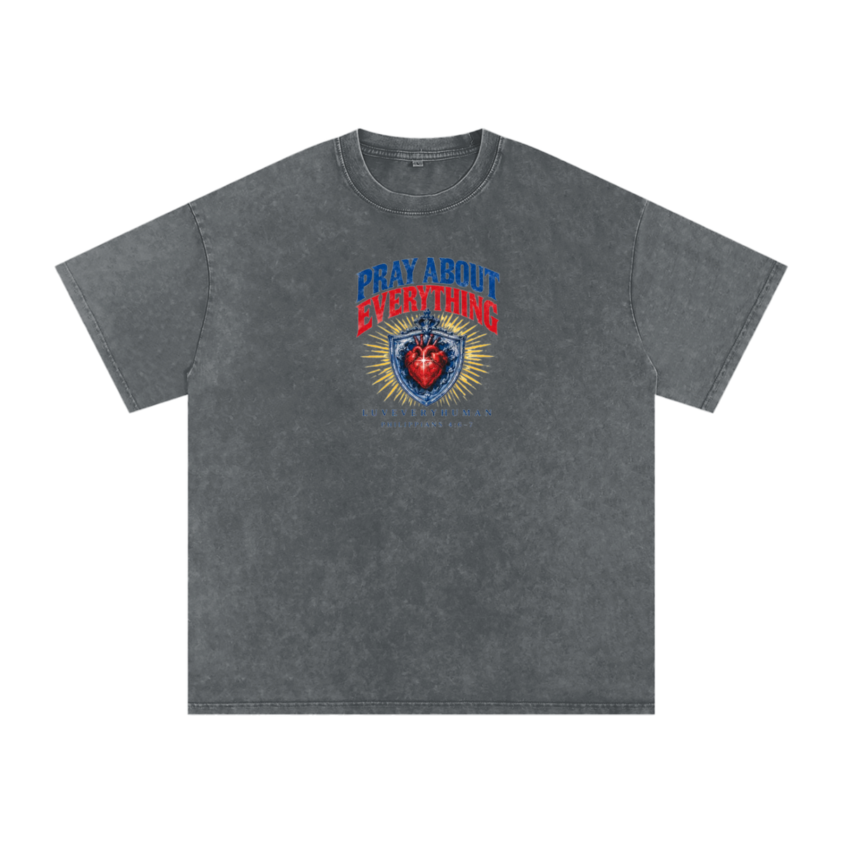 Pray About Everything Oversized Tee