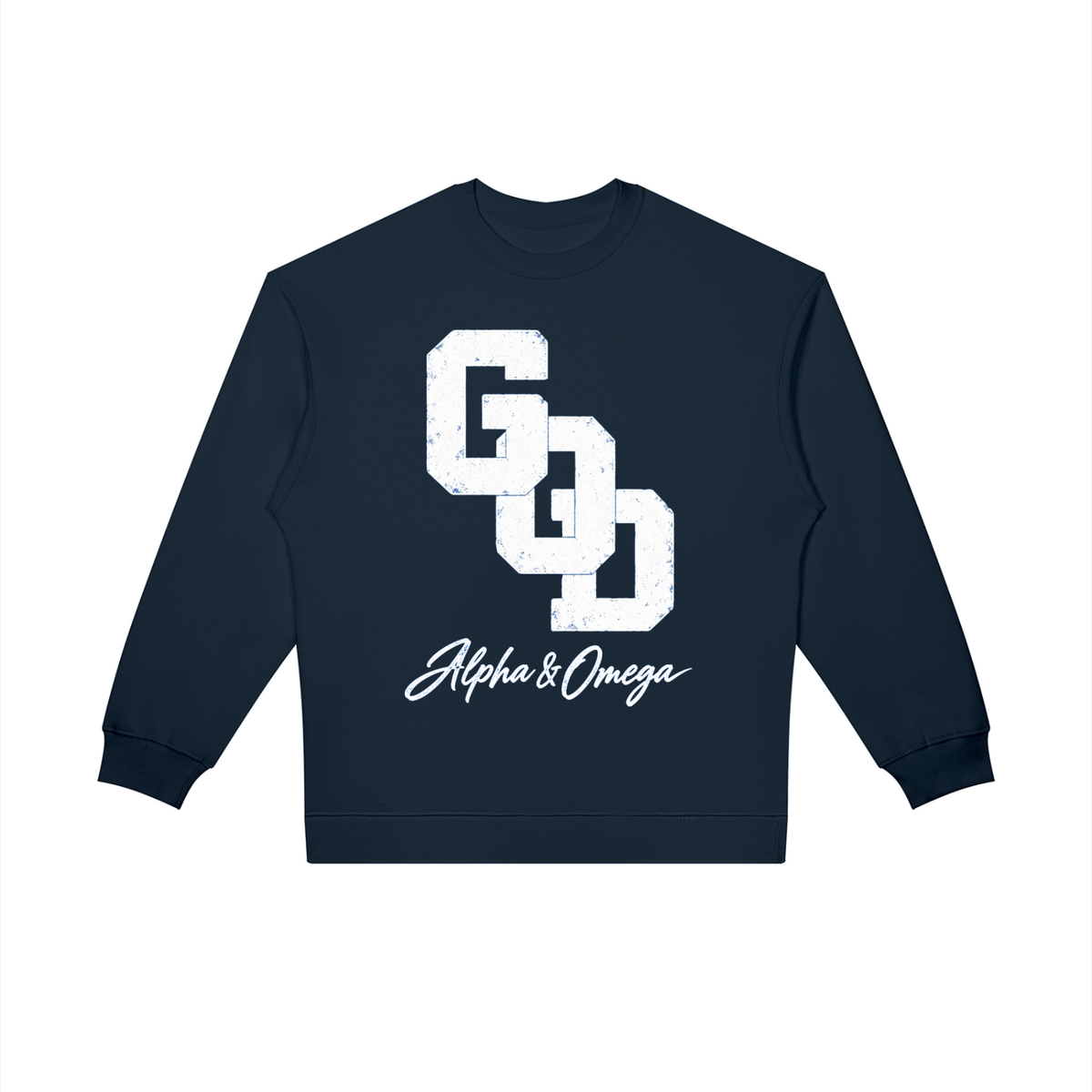 GOD | Alpha & Omega Oversized Crewneck Sweatshirt