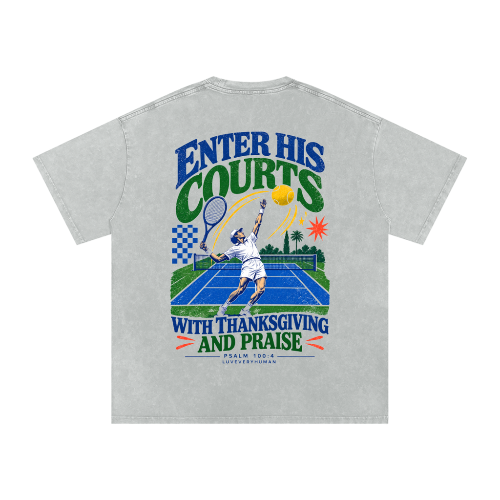 Enter His Courts Oversized Tee
