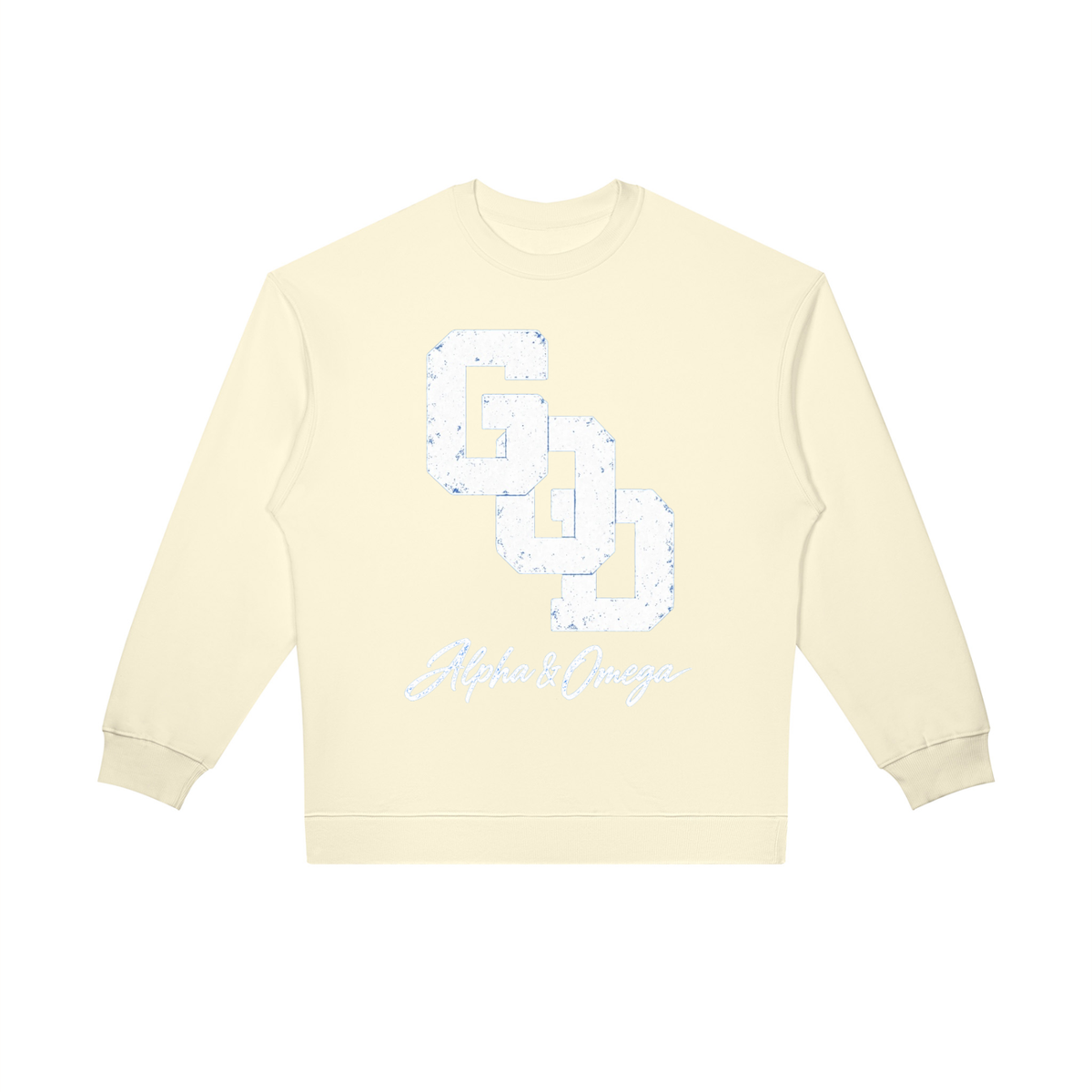 GOD | Alpha & Omega Oversized Crewneck Sweatshirt