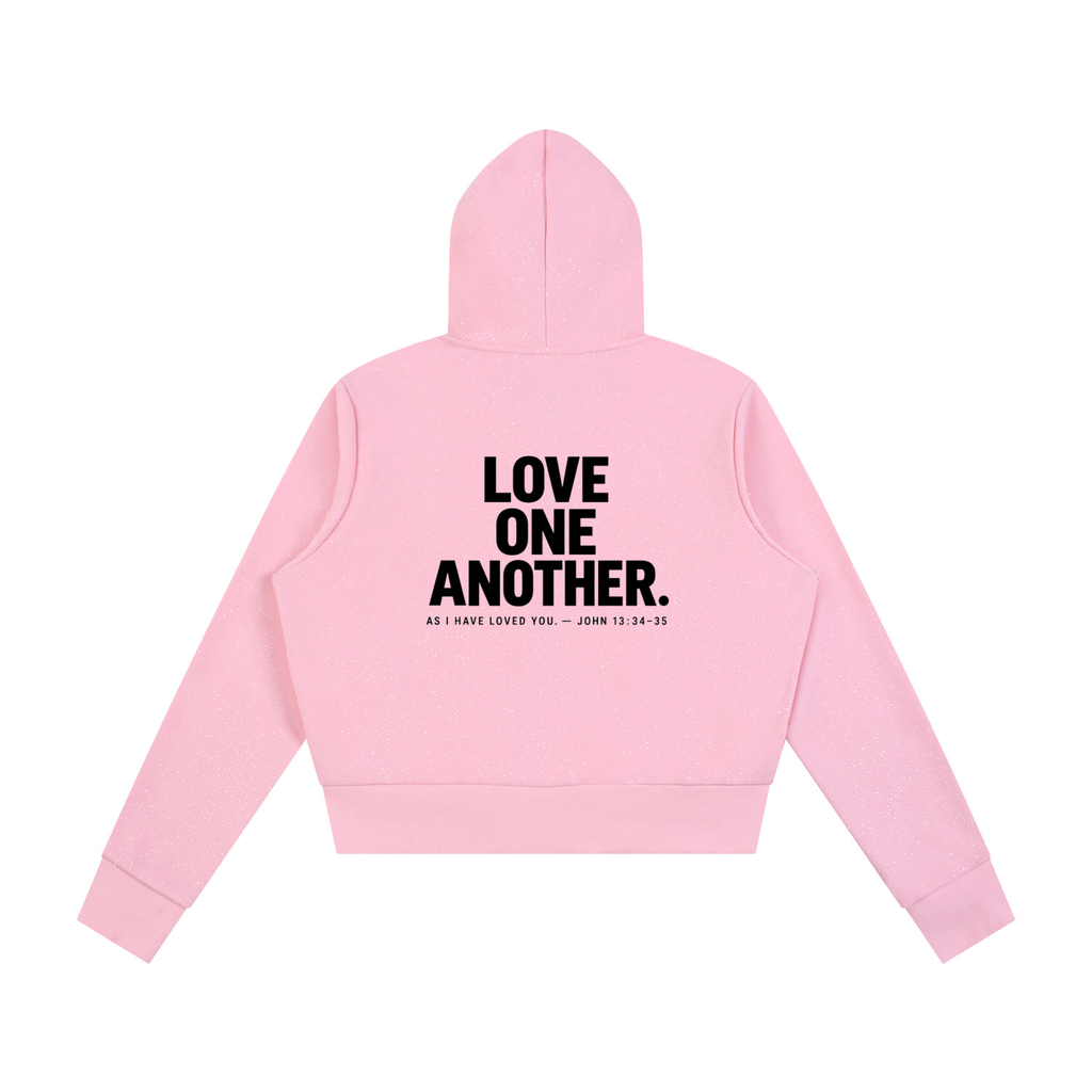 MADE TO LOVE — Women's Speckled Zip Hoodie