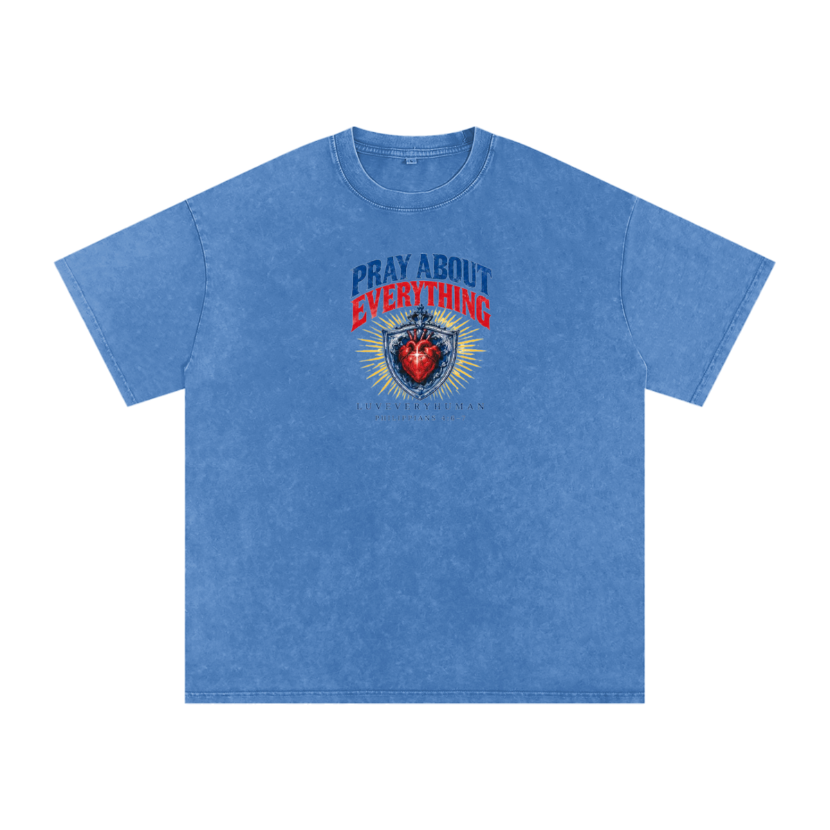Pray About Everything Oversized Tee