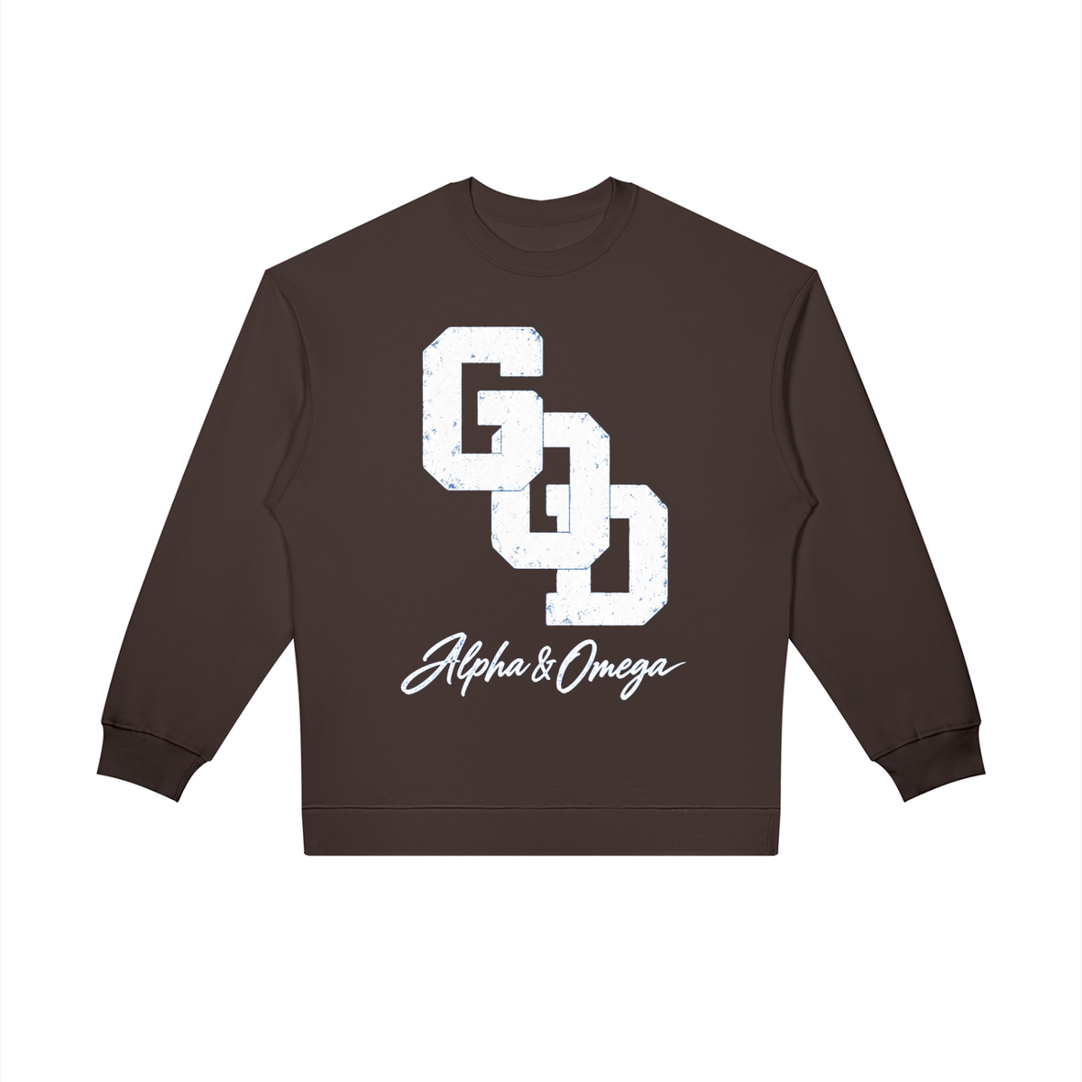 GOD | Alpha & Omega Oversized Crewneck Sweatshirt