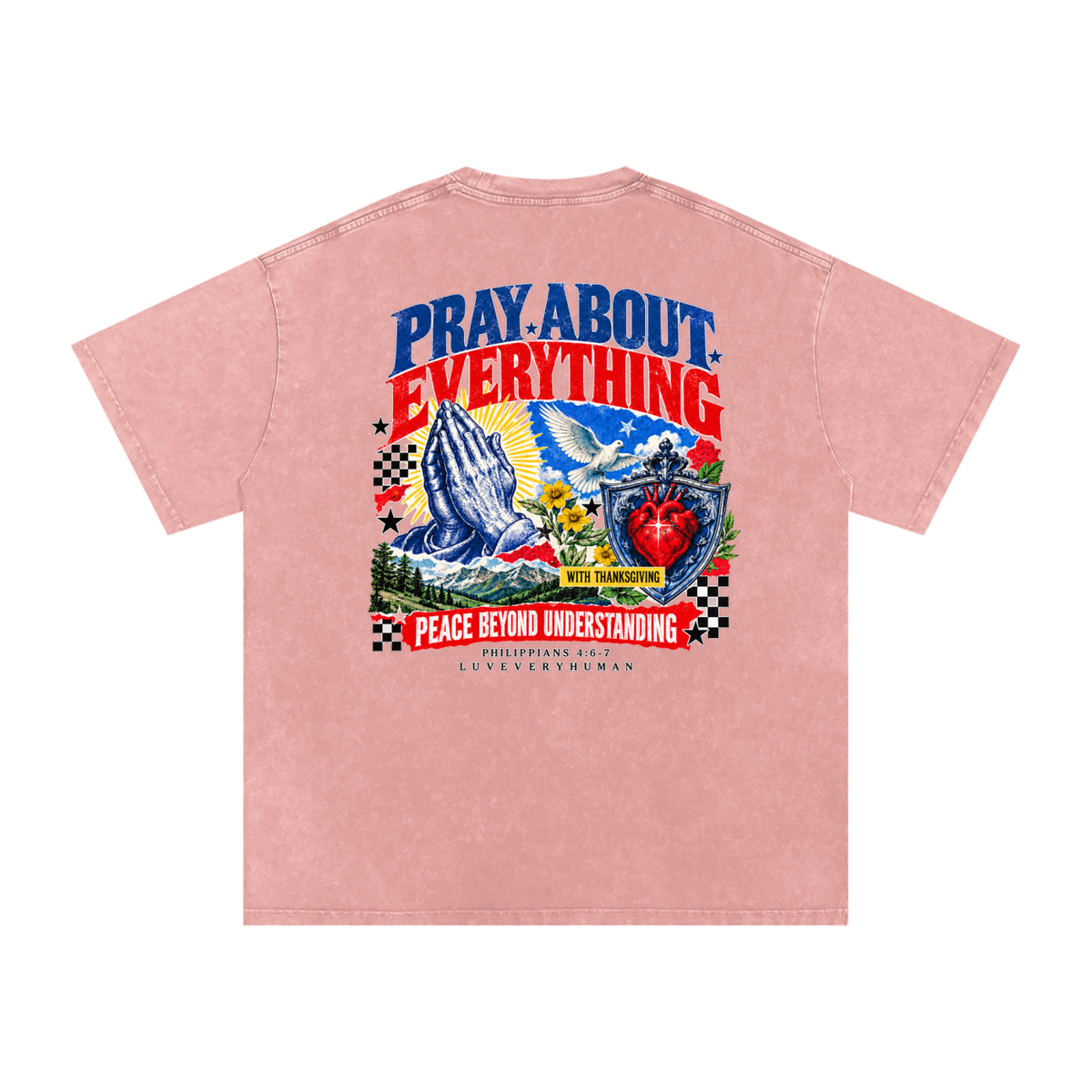 Pray About Everything Oversized Tee