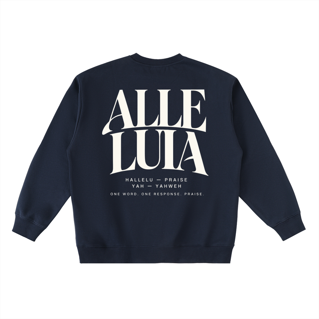 ALLELUIA — Oversized Taped Crewneck