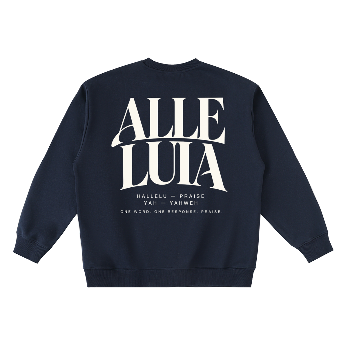 ALLELUIA — Oversized Taped Crewneck
