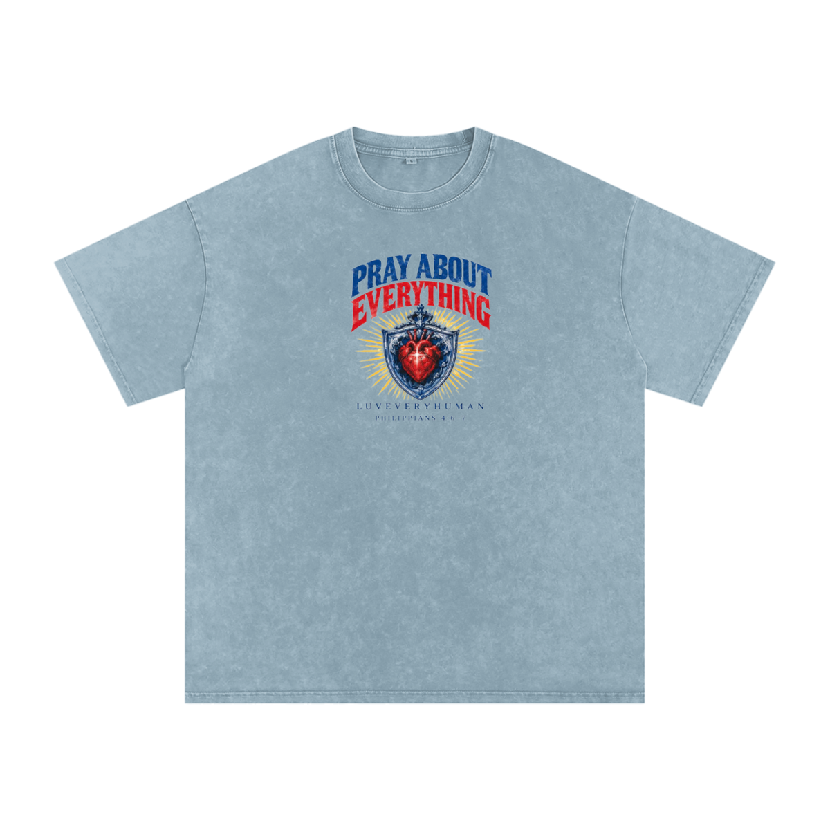 Pray About Everything Oversized Tee
