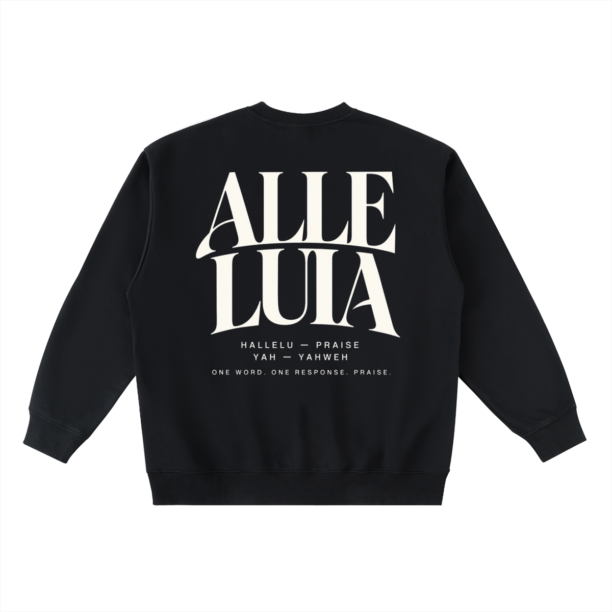 ALLELUIA — Oversized Taped Crewneck